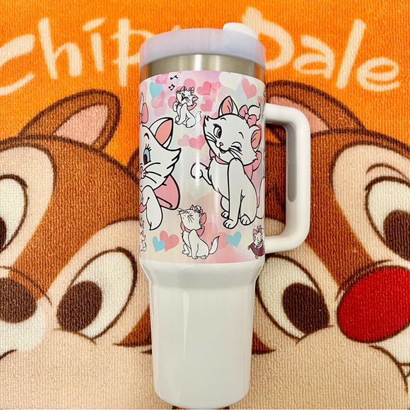 Disney Starbucks The Aristocats Marie 40 oz Tumbler/Water bottle/Mug - Picture 2 of 4